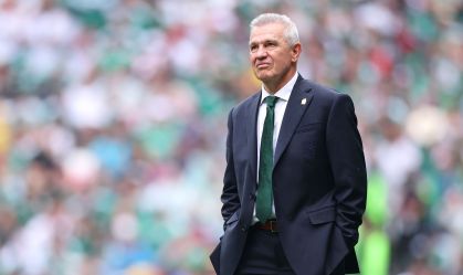 Javier Aguirre, técnico do México, no confronto contra a África do Sul, válido pela abertura da Copa do Mundo
