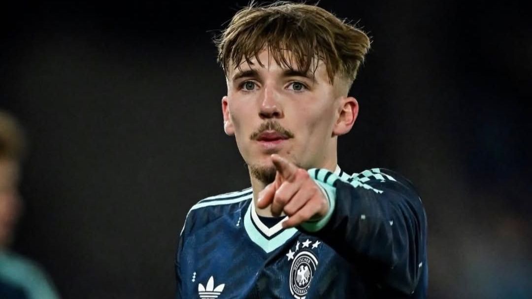 Lennart Karl, meia que desfalcará a Alemanha na disputa da Copa do Mundo de 2026