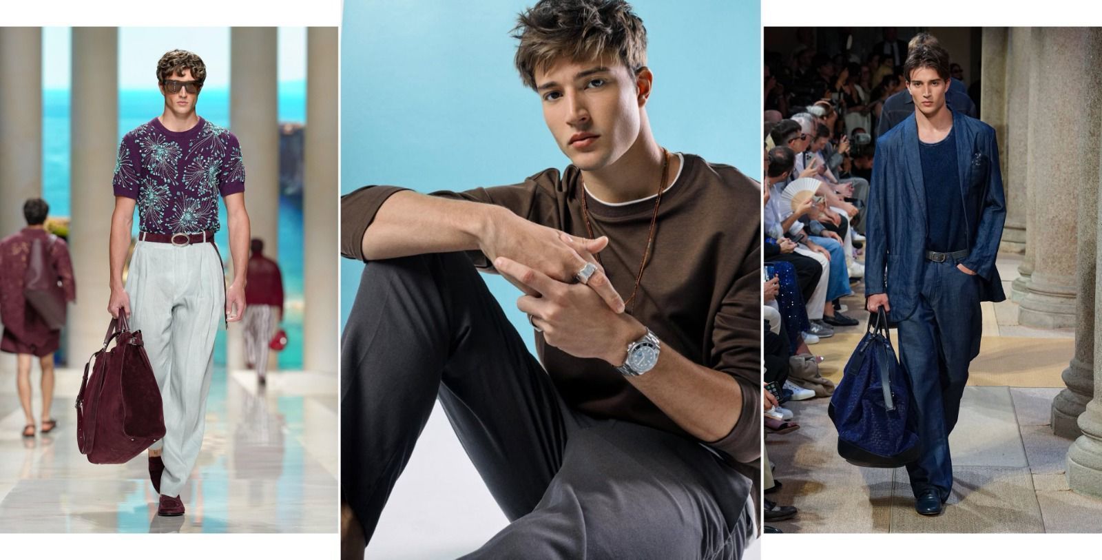 Lucas Fonseca fez estreia nas passarelas de Dolce & Gabbana e Giorgio Armani