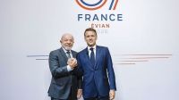 Lula se reúne com Macron às margens do G7