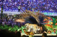 Cunhã-poranga Marciele se transforma em onça-pintada em Parintins; assista