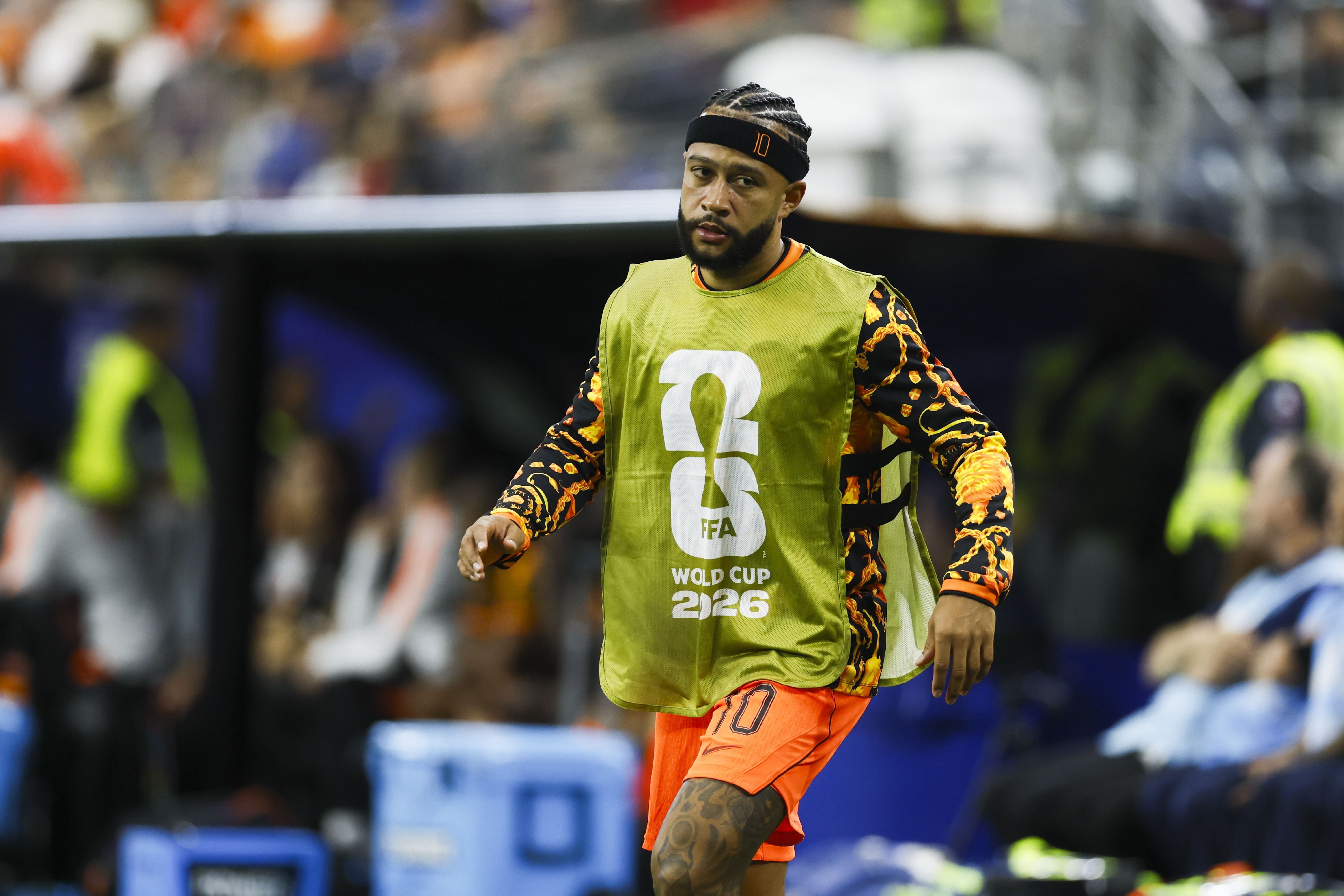 Memphis Depay em Holanda x Japão na Copa do Mundo 2026