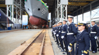Brasil apresenta novo navio de guerra com a presença de Lula