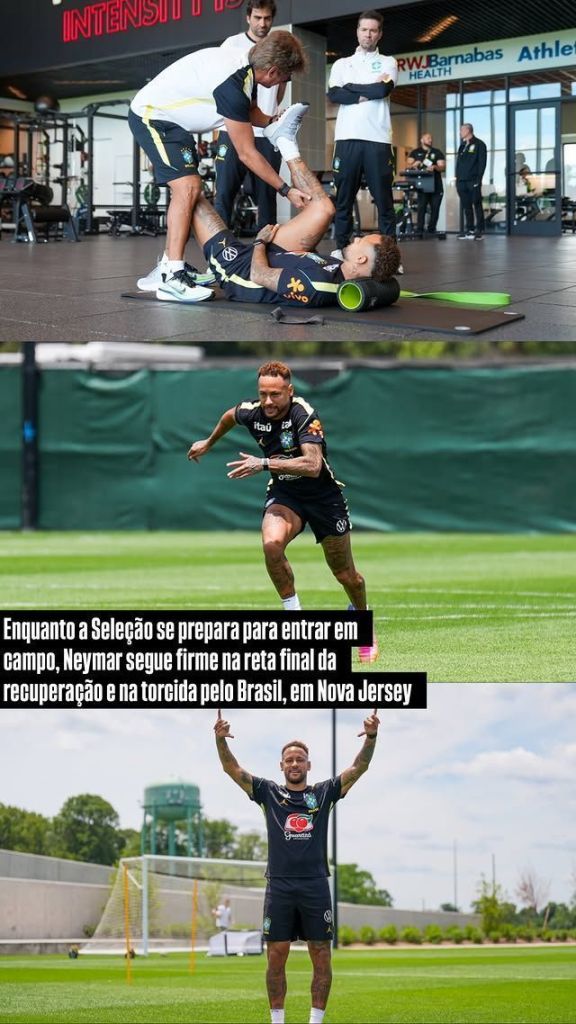 Neymar treina em Nova Jersey enquanto a Seleção Brasileira está na Filadélfia para o jogo contra o Haiti