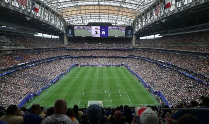 NGR Stadium, em Houston, antes do duelo entre Alemanha e Curaçao