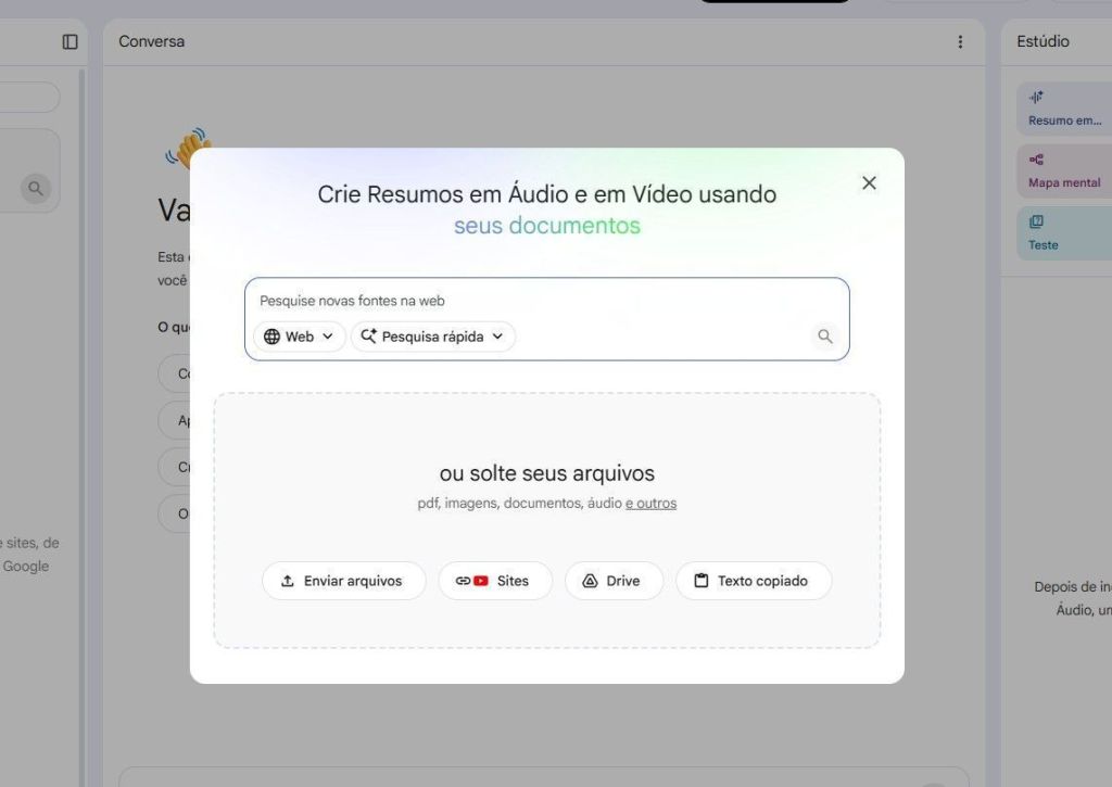 notebooklm-google-labs-criacao-de-resumos-em-audio-e-video-a-partir-de-documentos-e-fontes-da-web