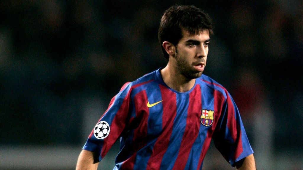 Oleguer em partida do Barcelona na Champions League