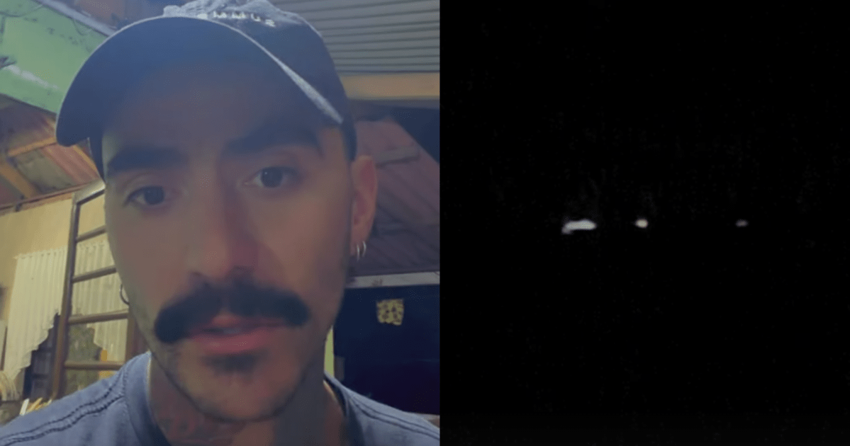 Influenciador flagra novas luzes em zona rural de possível OVNI: “Humanos?”