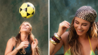 Paolla Oliveira posa com lingerie com as cores do Brasil e web reage; veja