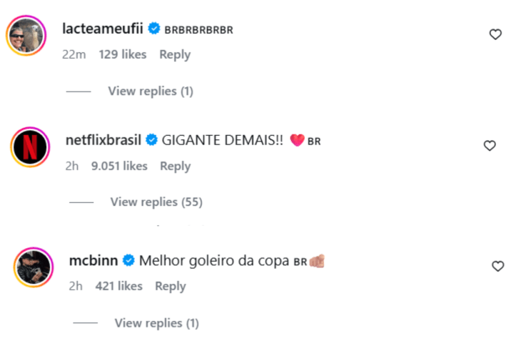 Famosos invadem perfil de Vozinha, goleiro de Cabo Verde • Instagram/Vozinha