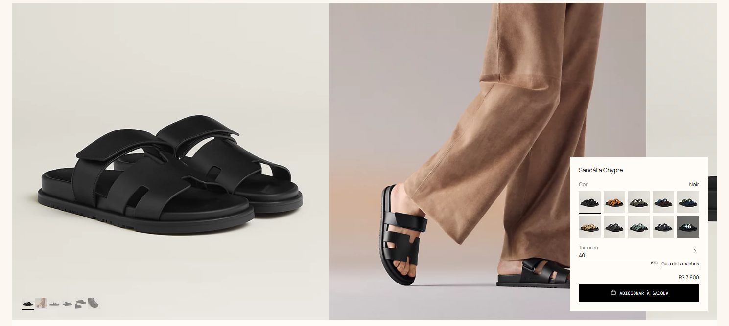 Veja sandália que Simaria ganhou de Simone • Reprodução/Hermès