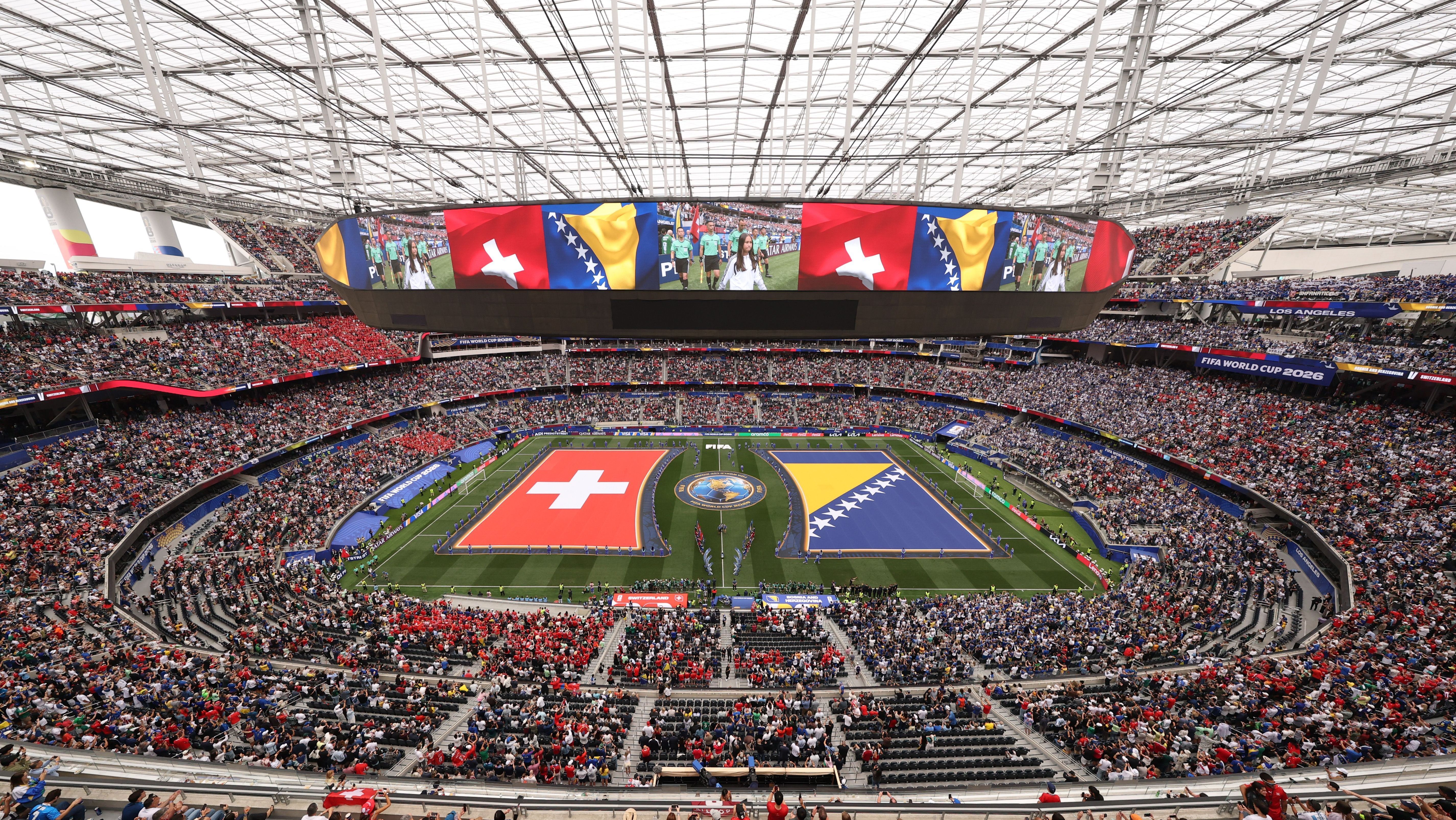 Sofi Stadium, em Los Angeles, é considerado um dos estádios mais tecnológicos da Copa do Mundo