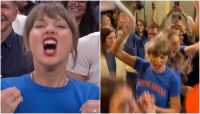 Taylor Swift viraliza ao comemorar vitória do Knicks sobre os Spurs na NBA