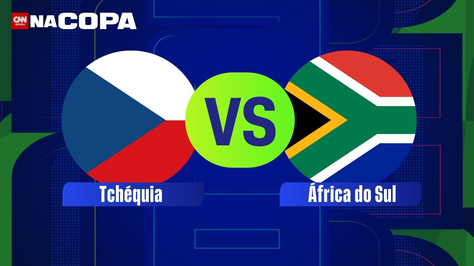 Tchéquia e África do Sul se enfrentam pela segunda rodada da fase de grupos da Copa do Mundo; saiba horário e onde assistir