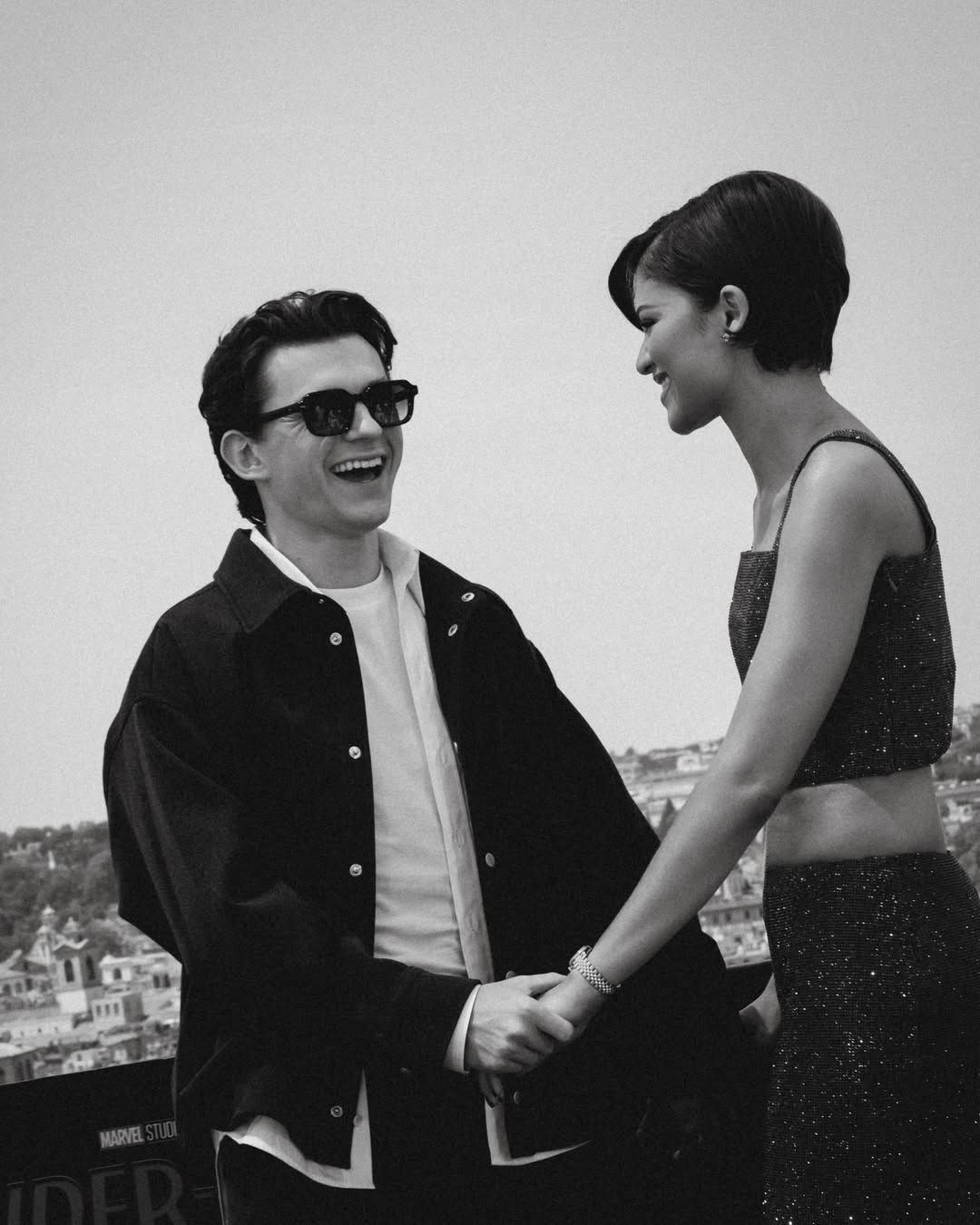 Zendaya e Tom Holland em primeiro registro após casamento • Instagram/Tom Holland