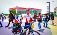 Costarriquenho pedalou por 35 dias para assistir à Copa do Mundo no México