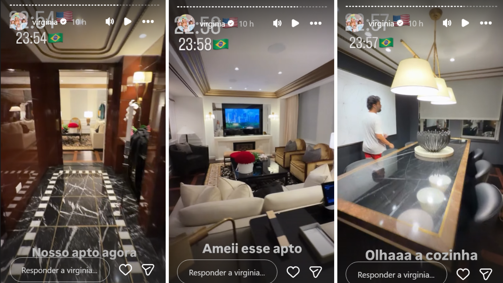 Quarto luxuoso de hotel em que Virginia ficará hospedada durante a Copa • Instagram/ Virginia