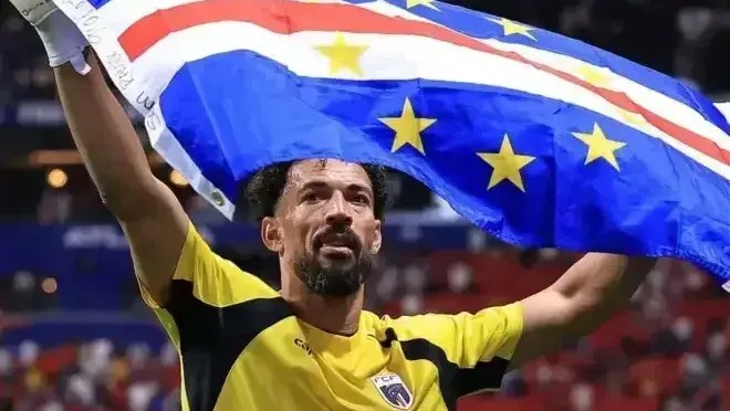 Goleiro Vozinha, de Cabo Verde • Reprodução/Instagram CAF