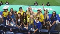 Esposas de jogadores posam após jogo do Brasil sem Bruna Biancardi