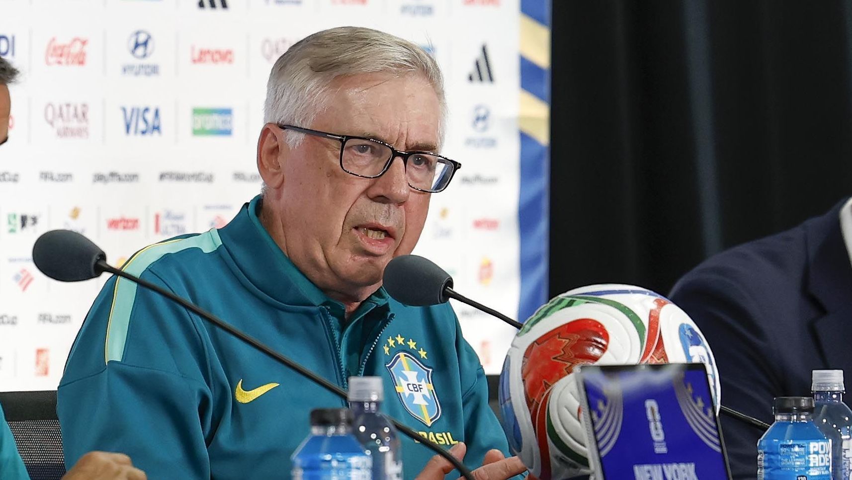 Carlo Ancelotti, técnico da Seleção Brasileira