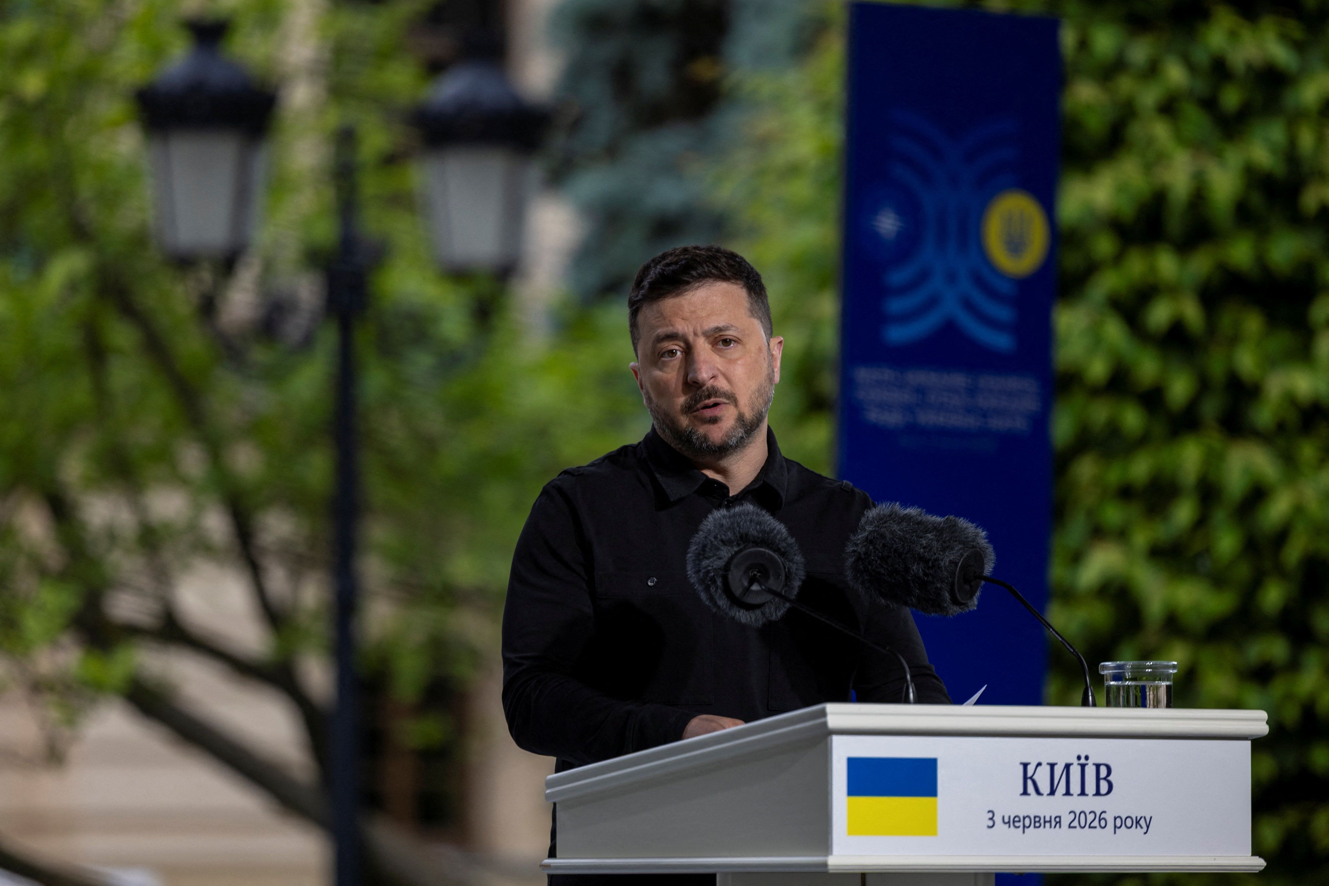 O presidente ucraniano, Volodymyr Zelensky