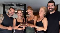 Grazi Massafera, Ingrid Guimarães e Angélica fazem "treinão fitness" juntas
