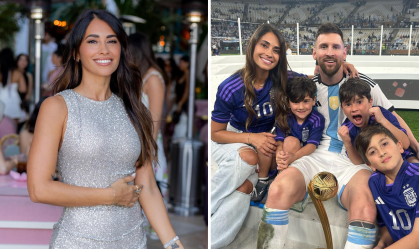 Antonela Roccuzzo é casada com Lionel Messi desde 2017