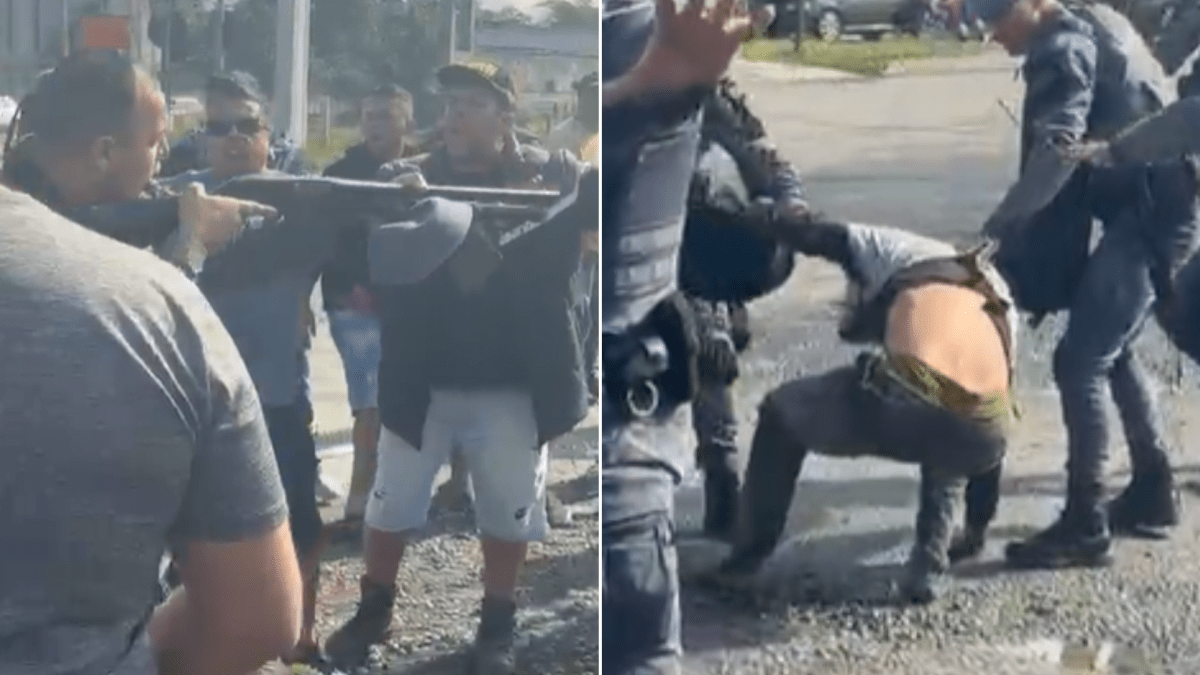 Viatura bate em caminhão durante transporte de presos em SP