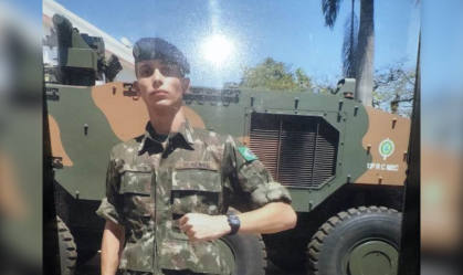 A vítima foi identificada como o 3º Sargento de Cavalaria Nícolas Martins, de 20 anos