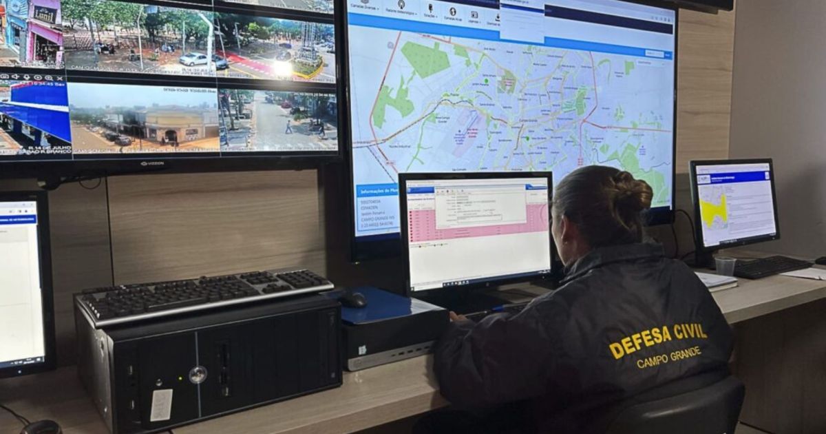 Defesa Civil emite alerta para ventos em Campo Grande (MT); entenda