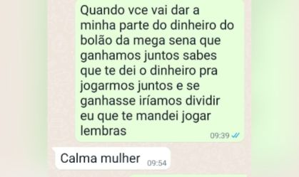 Homem divisão mega-sena SC