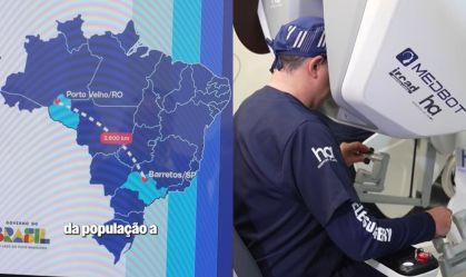 Paciente do SUS na Amazônia passa por 1ª telecirurgia robótica oncológica