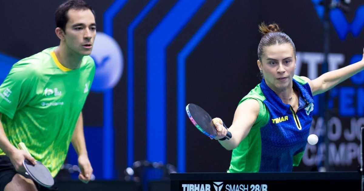 Hugo Calderano e Bruna Takahashi vão à final do WTT de São José dos Campos