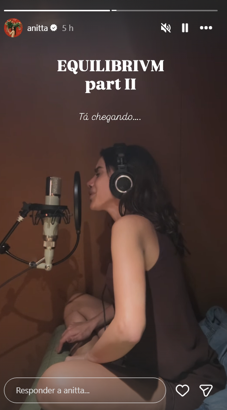 Anitta dá spoiler de música inédita • Reprodução/Instagram
