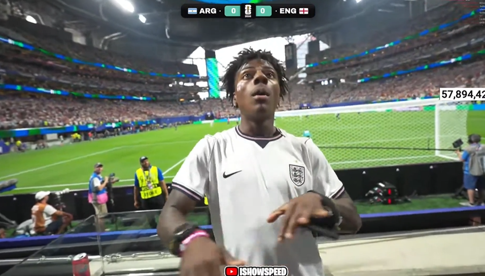 Speed durante Inglaterra x Argentina