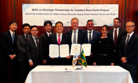 Gigante sul-coreana negocia compra de 30% das terras raras de projeto em MG