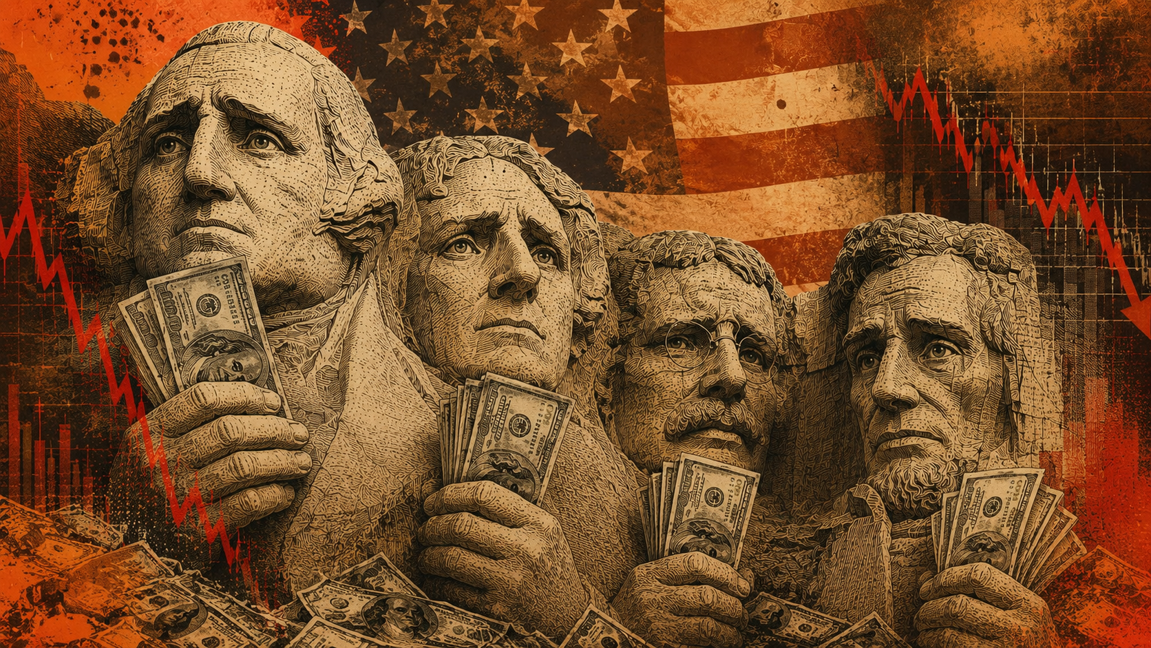 Monte Rushmore - dólar - Estados Unidos