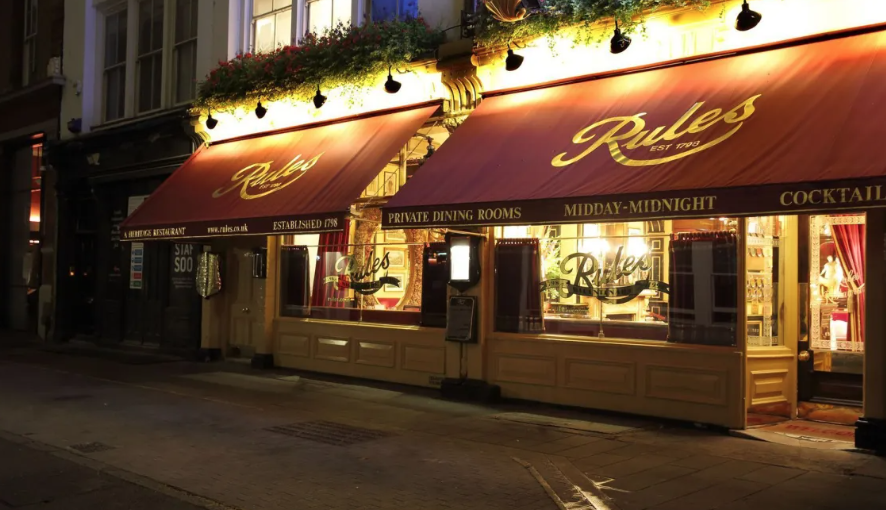 Como é o restaurante mais antigo de Londres, em funcionamento desde 1798