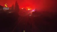 Vídeo de drone mostra incêndio se alastrando descontroladamente na Espanha
