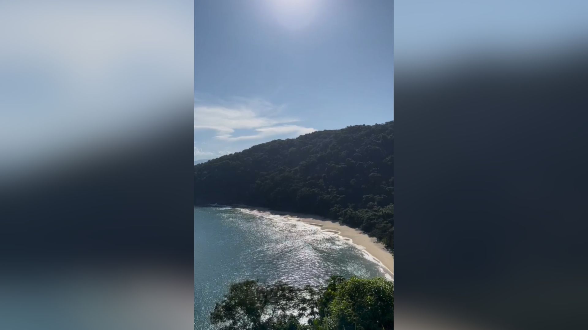 Praia do Capricórnio, em Caraguatatuba
