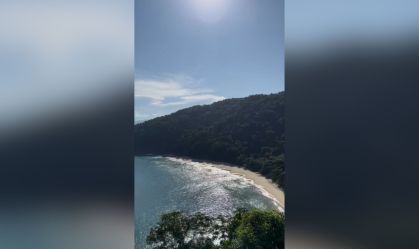 Praia do Capricórnio, em Caraguatatuba