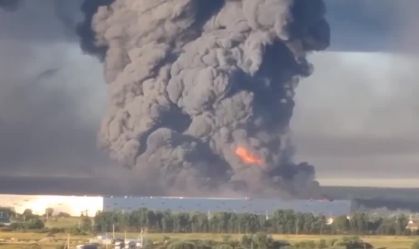 Smoke rises from Moscow warehouse after Ukrainian drone attacks
