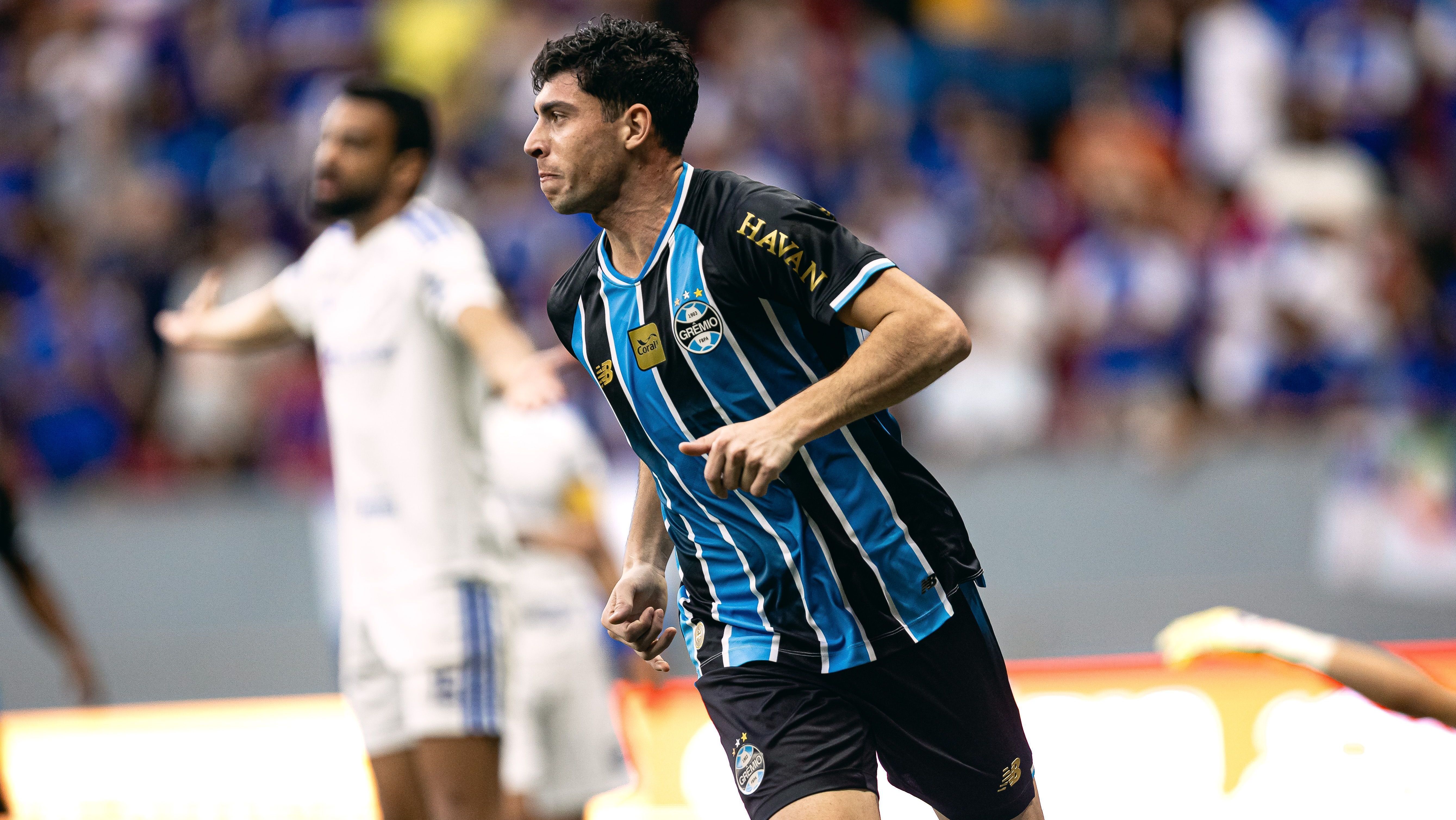 Grêmio durante partida amistosa contra o Cruzeiro