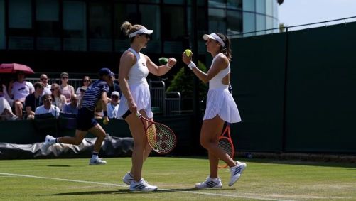 Luisa Stefani e Dabrowski em Wimbledon