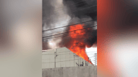 Vídeo: Incêndio atinge prédio de arquivo do TJ do Espírito Santo