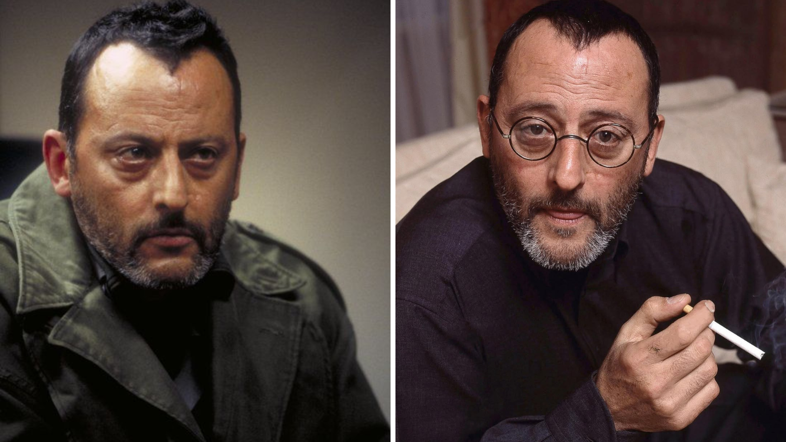Jean Reno antes e depois • Divulgação e Reprodução/Instagram Jean Reno
