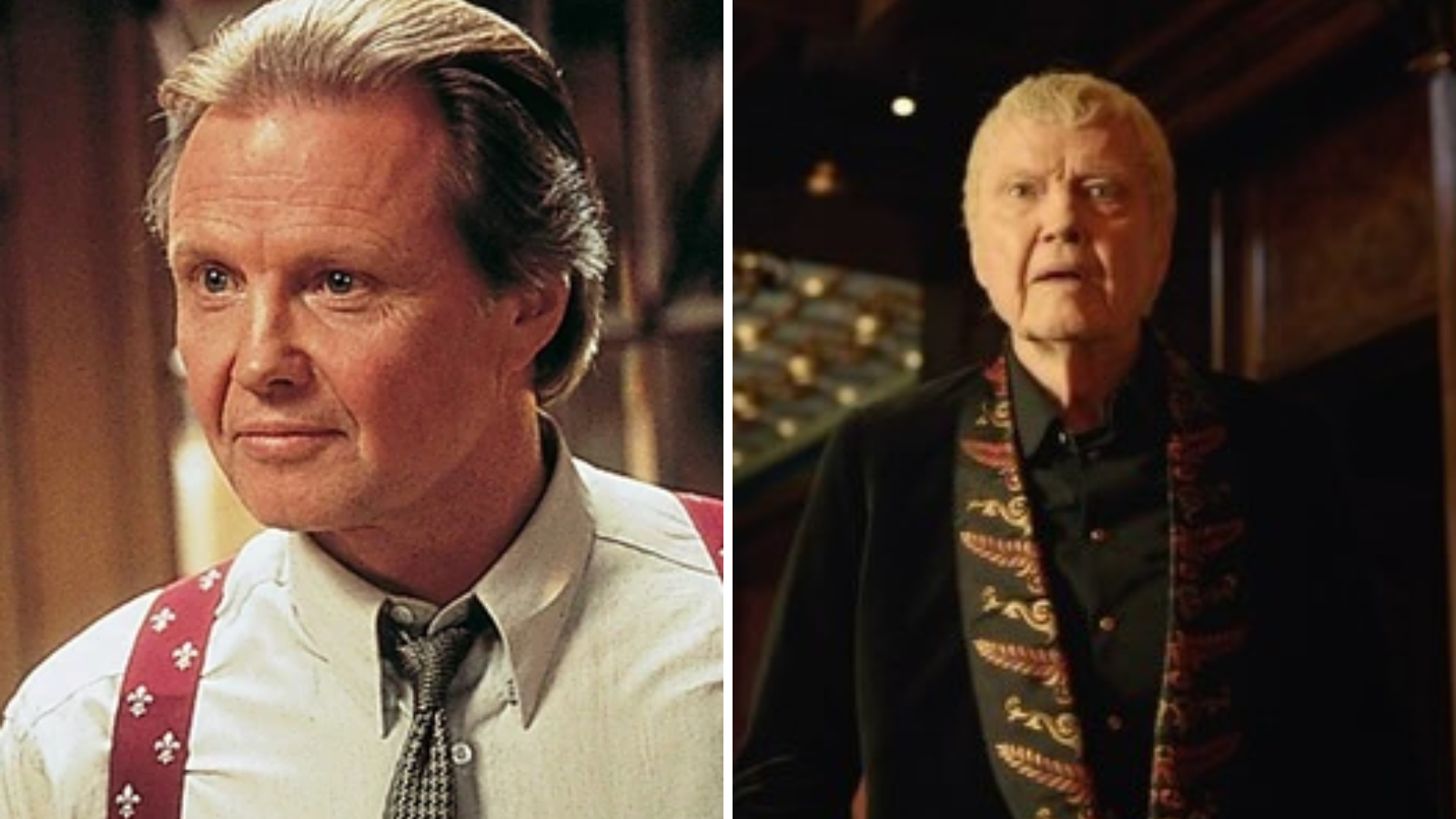 Jon Voight antes e depois • Divulgação e Reprodução/Instagram Jon Voight