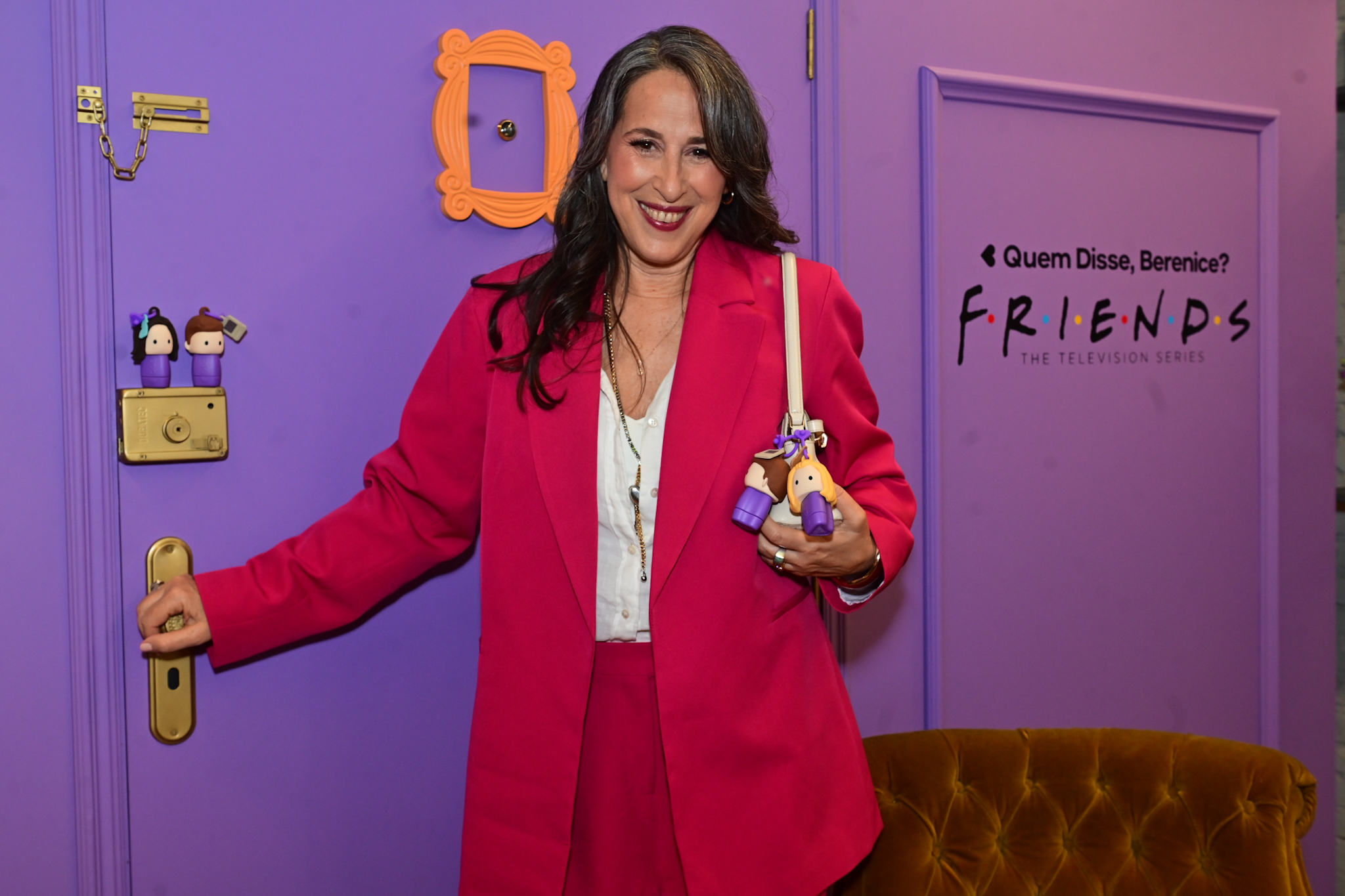 Maggie Wheeler em evento no Brasil • Leo Franco/ Agnews