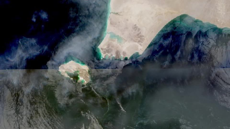 Mapa mostra Estreito de Bab el-Mandeb