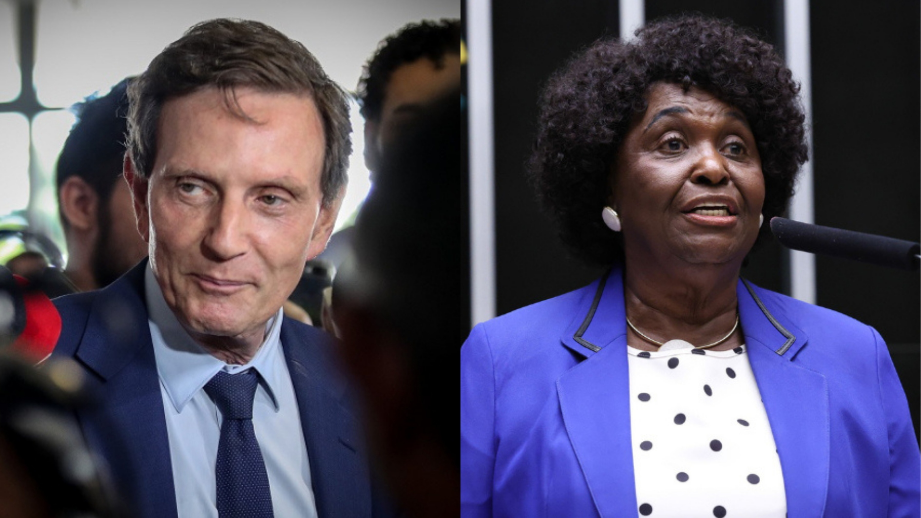 Marcelo Crivella e Benedita da Silva